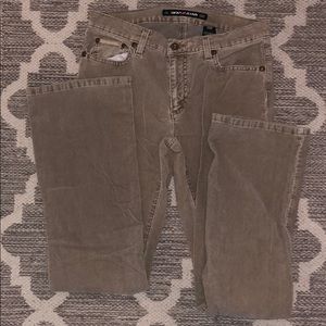 DKNY Jeans sz 7 corduroy beige straight leg pants